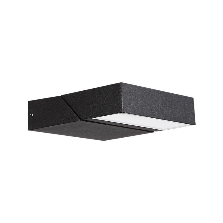 Modern Aluminum Wall Light Cube Black Rotatable LED Wall Washer for Outdoors