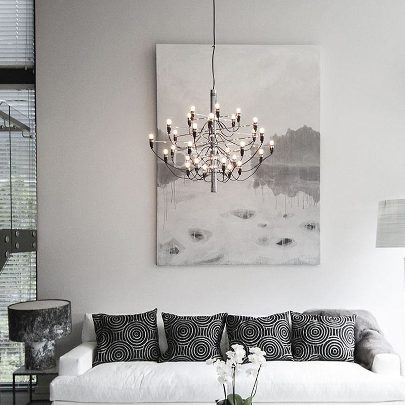 Sputnik Chandelier Industrial Style Multi Light Pendant for Living Room