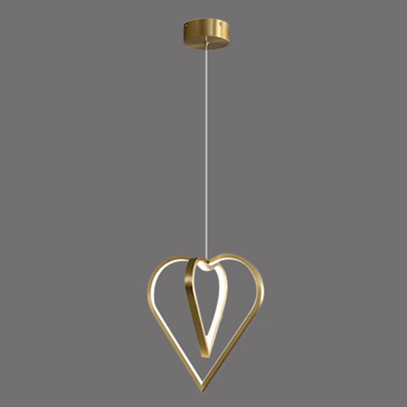 Gold Metal Hanging Light Postmodern Style Pendant Light Hanging Light for Clothing Shop