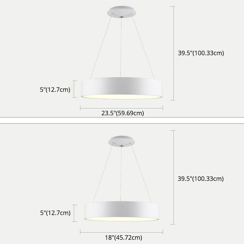 Modern de lámparas de colgante de colgante de estilo minimalista de estilo acrílico colgante de techo acrílico para sala de estar