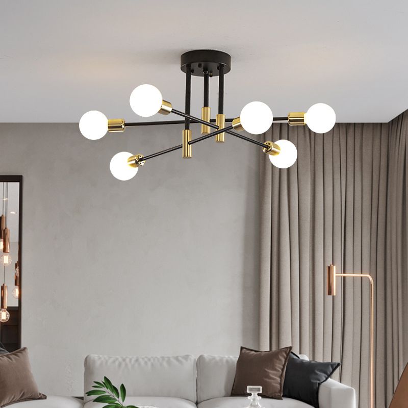 Black Hanging Pendant Lights Modern Metal Hanging Lamps for Living Room