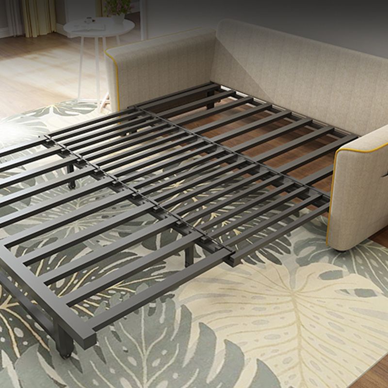 32" Wide Contemporary Sofa Bed Pillow Included White Sleeper Sofa