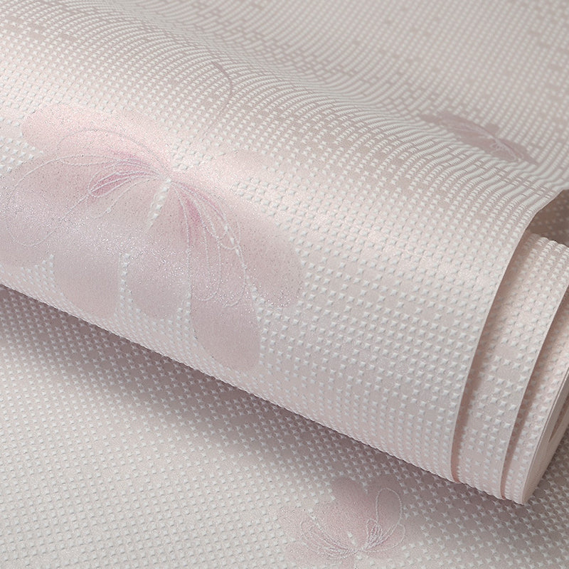 Wall Covering Flower Soft Color Farmhouse Non-Woven Material Wallpaper for Bedroom