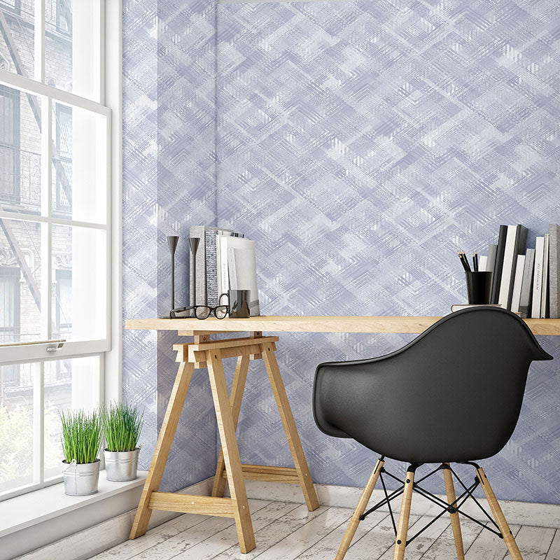 Trellis Teens Wallpaper Roll for Bedroom Non-Woven Material Wall Decor, Pastel Color