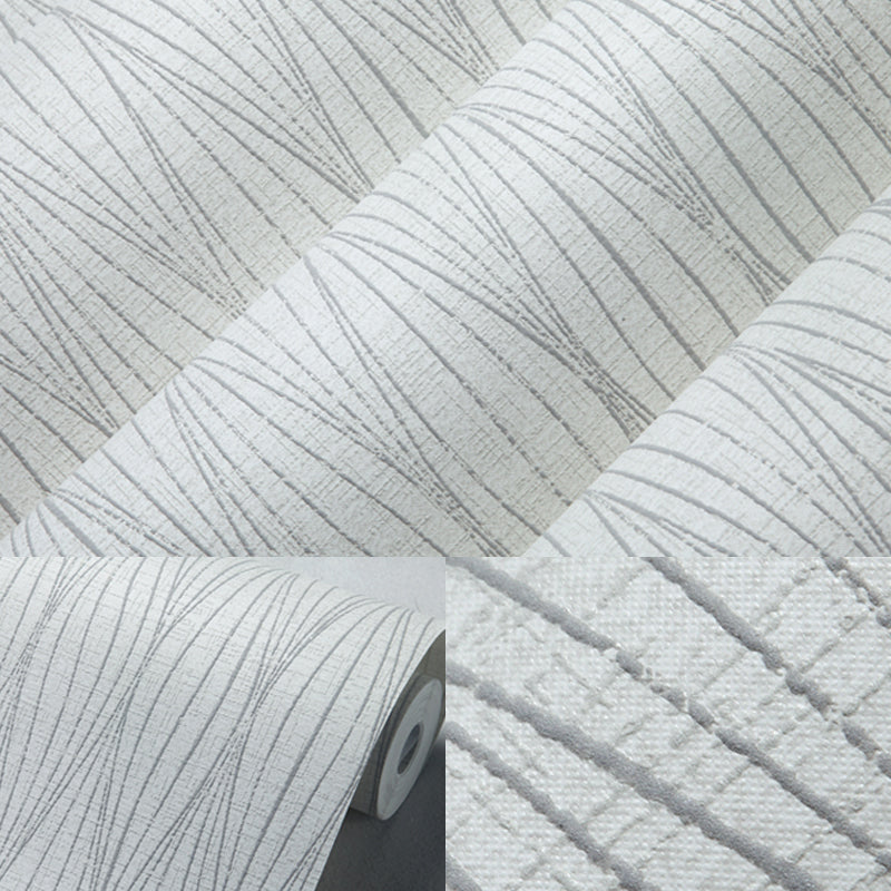 Minimalistische Curve Lines Wallpaper Zachte kleur Woonkamer Wanddecoratie, 33' L x 20,5" W