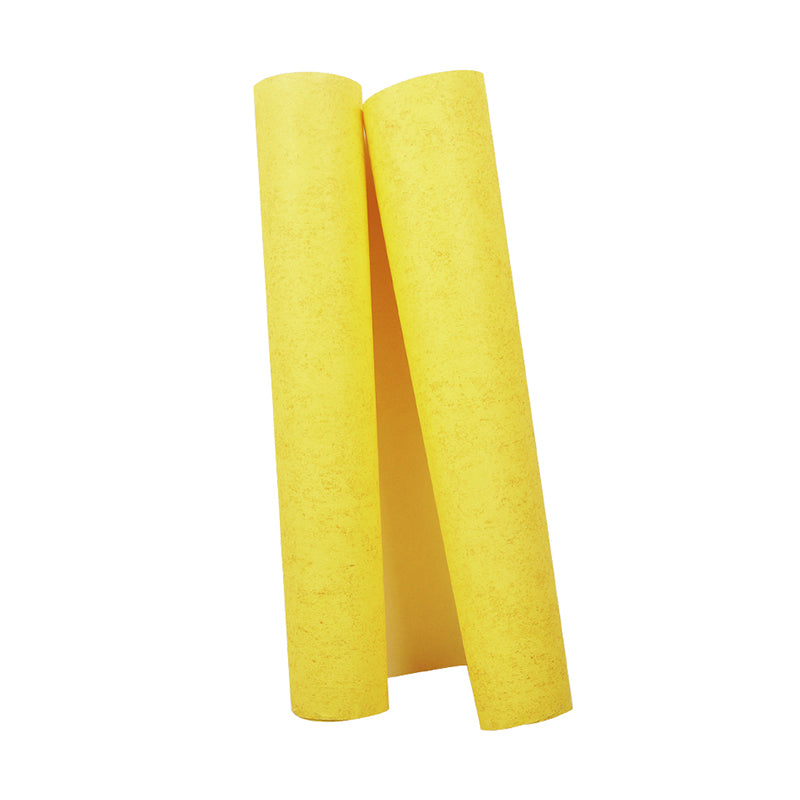 Non-Pasted Solid Wallpaper Roll Vinyl Simplicity Wall Covering for Living Room, Yellow