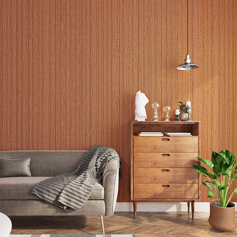 Nordic Solid Flax Look Wallpaper Pastel Color Unpasted Wall Decor for Living Room