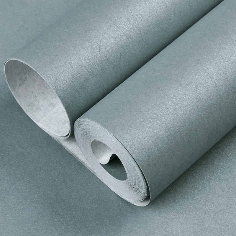 Minimalism Solid Wallpaper Light-Blue Unpasted Wall Decoration for Bedroom, Size Optional