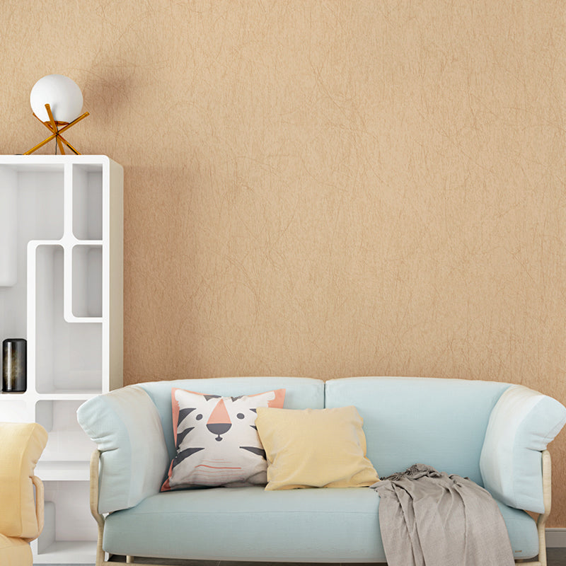 Papier peint beige de couleur unie, revêtement mural non collé pour la décoration de la maison, 33' L x 20,5" l