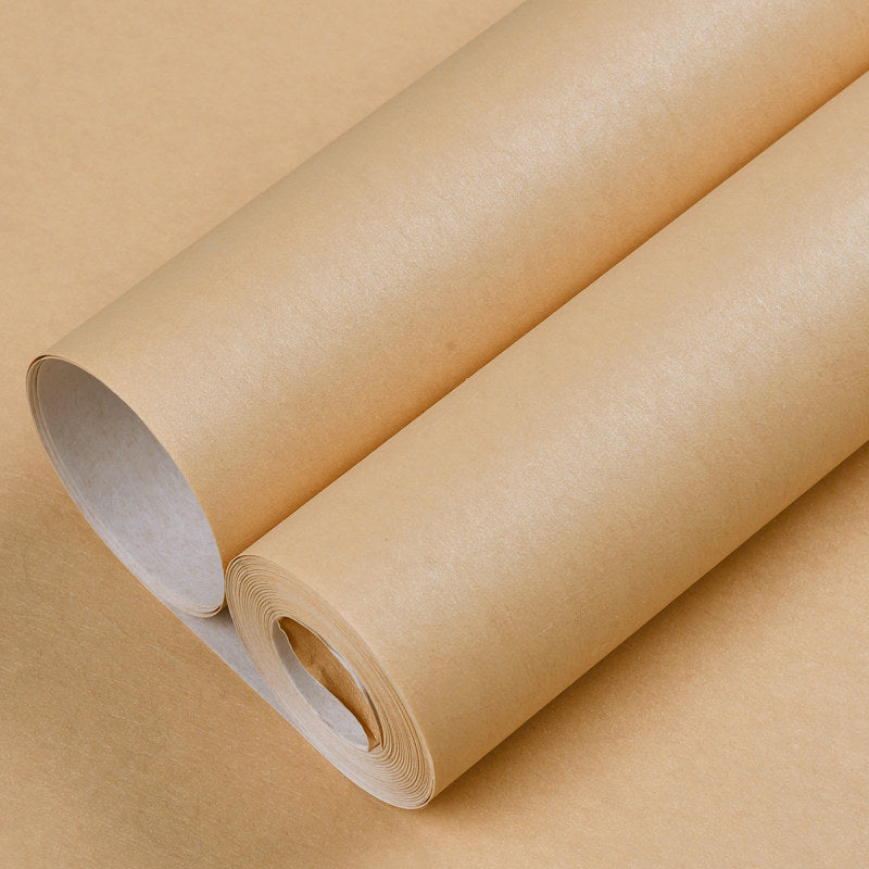 Papier peint beige de couleur unie, revêtement mural non collé pour la décoration de la maison, 33' L x 20,5" l