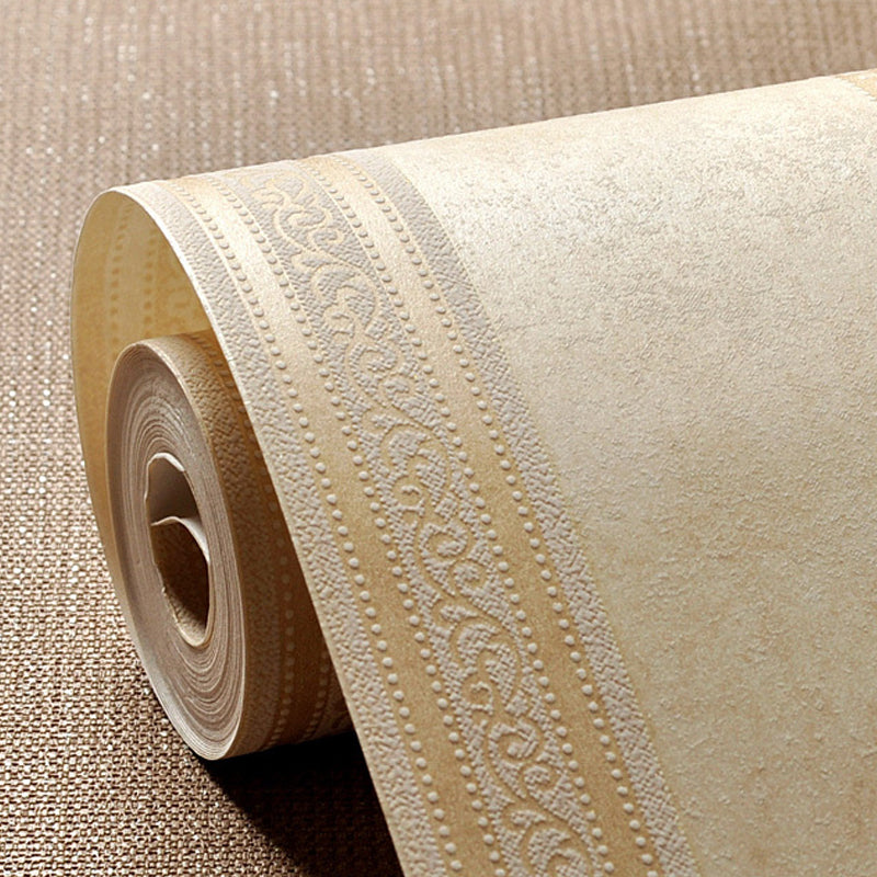 Antike Jacquard-Tapetenrolle für Schlafzimmer, 31' x 20,5" Wanddekoration in Pastellfarben