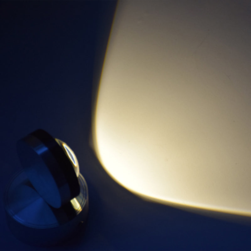 Luce da parete della camera da letto a LED con lampada con funce da parete con finitura in cristallo tondo in illuminazione calda/bianca