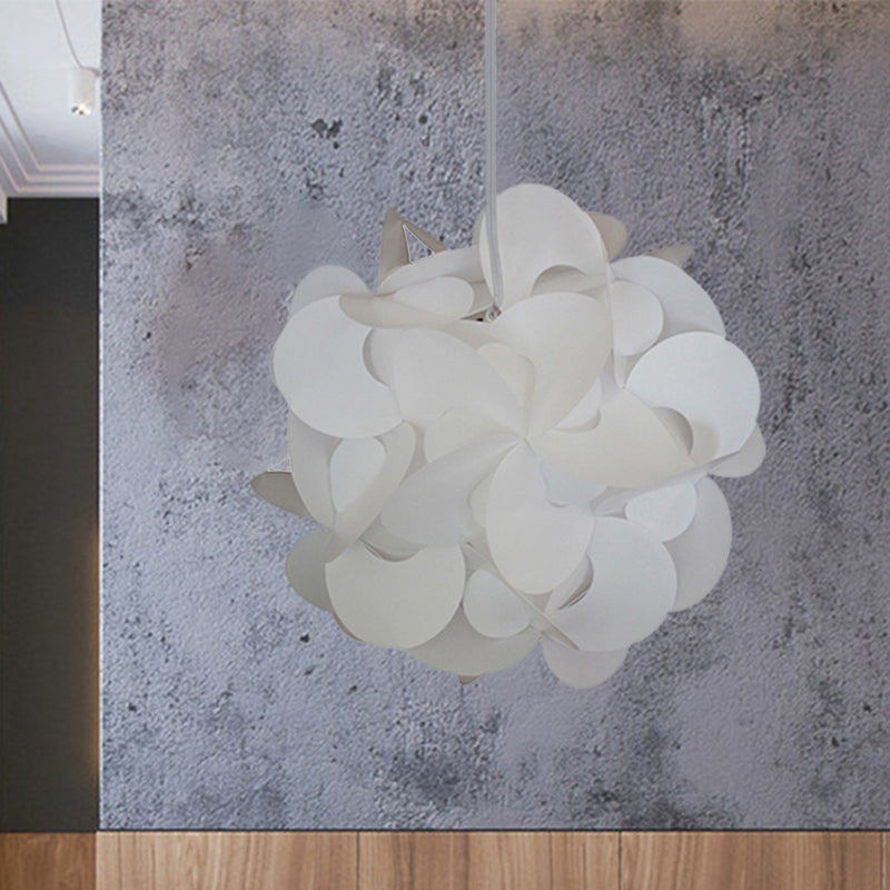 10 "/ 12" / 16 "de large moulin à vent pendentif plafond en plastique moderne 1 luminaire suspendu rouge / blanc