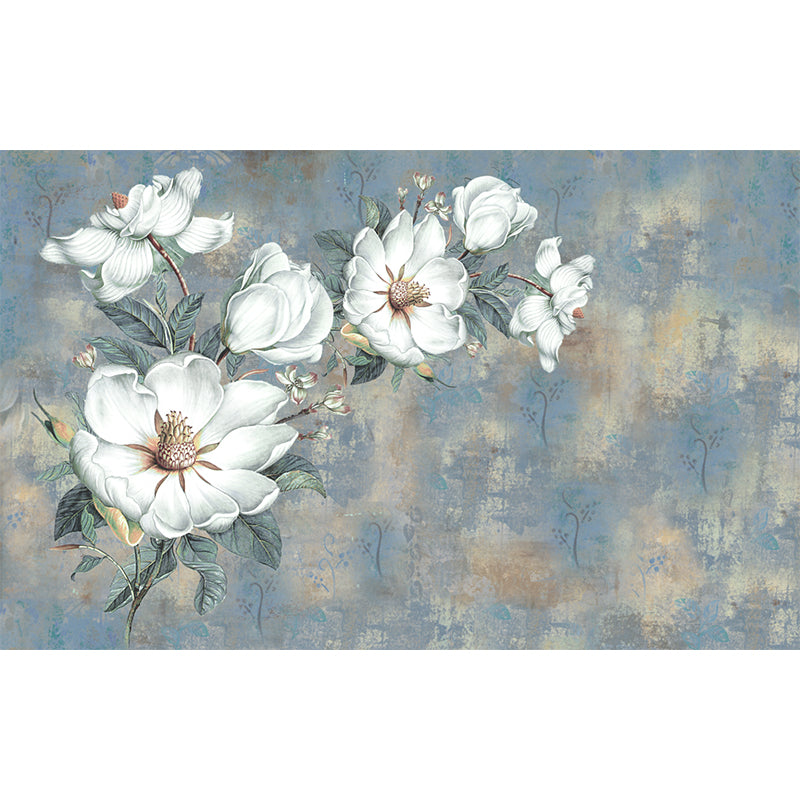 Illustration Flowers Wall Paper Murals Whole Wall Covering for Bedroom, Personalised Size