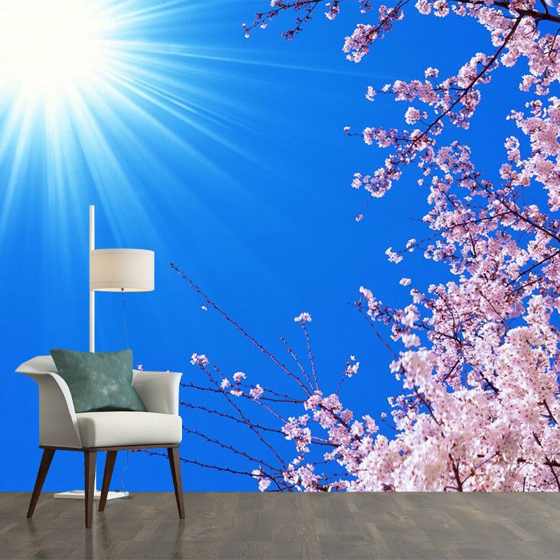 Environment Friendly Plum Blossom Murals Non-Woven Fabric Modern Wall Decor for Home