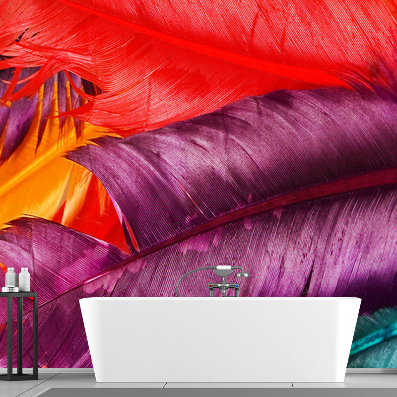 Illustration Feather Murals Extra Large Wall Covering for Home, Personalised Size