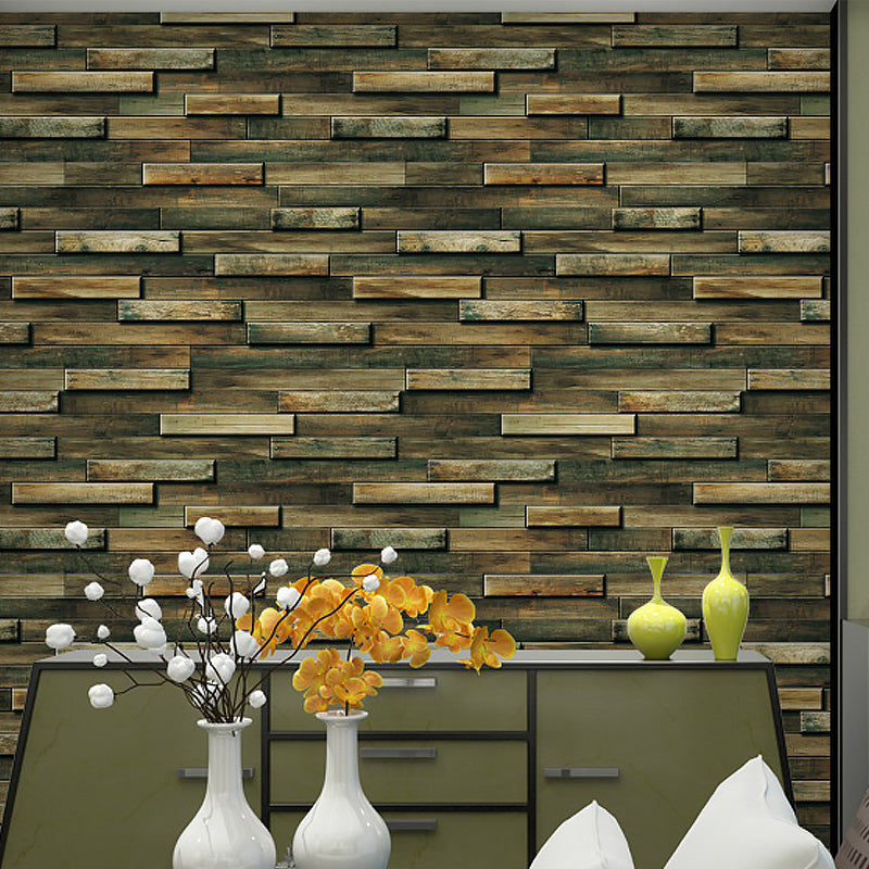 57.1-sq ft Brick-and-Mortar Wallpaper Dark Color Non-Woven Fabric Wall Decor, Moisture Resistant
