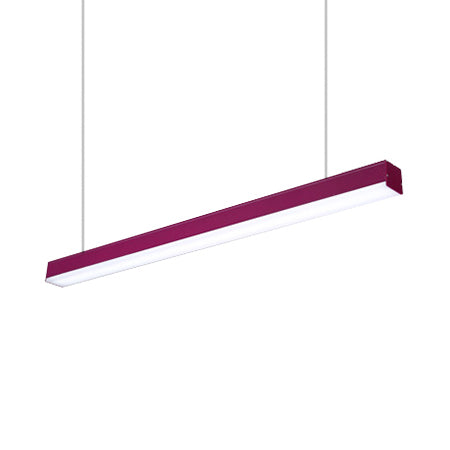 Iluminación colgante de metal de Sliver Simplicidad LED AZUL/PURPURA/MADERA Luz de techo colgante para sala de estar