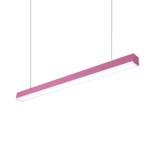 Iluminación colgante de metal de Sliver Simplicidad LED AZUL/PURPURA/MADERA Luz de techo colgante para sala de estar