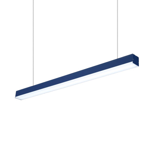 Iluminación colgante de metal de Sliver Simplicidad LED AZUL/PURPURA/MADERA Luz de techo colgante para sala de estar