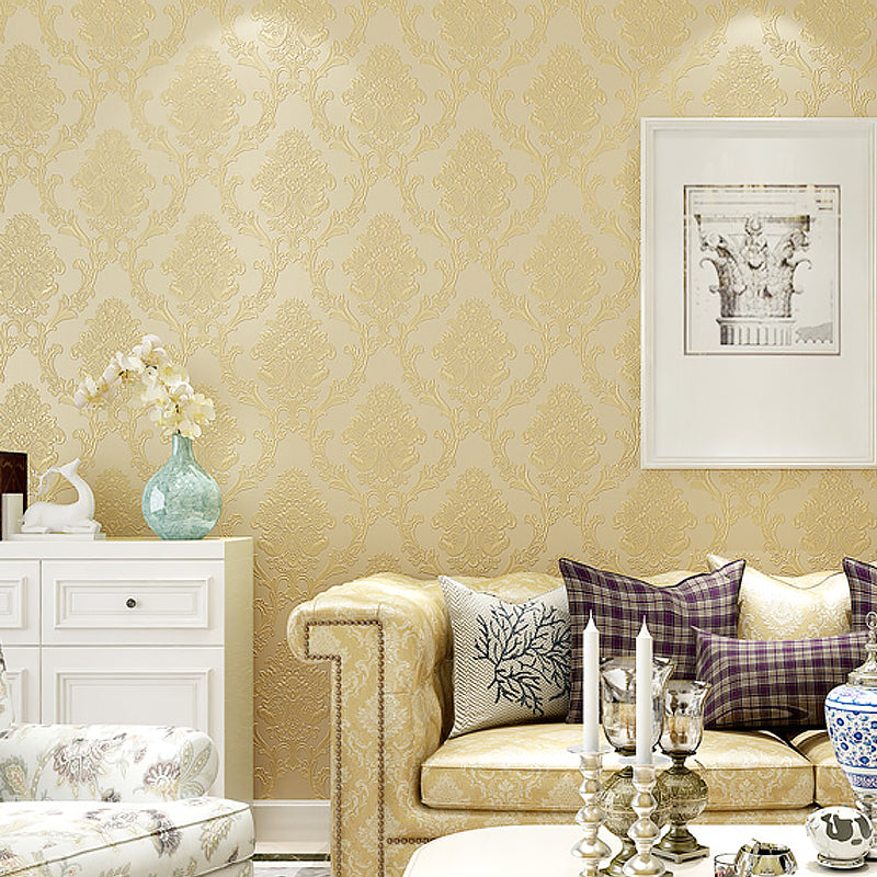 Peel and Stick Jacquard Wallpaper Pastel-Color Glam Wall Art for Living Room, Removable