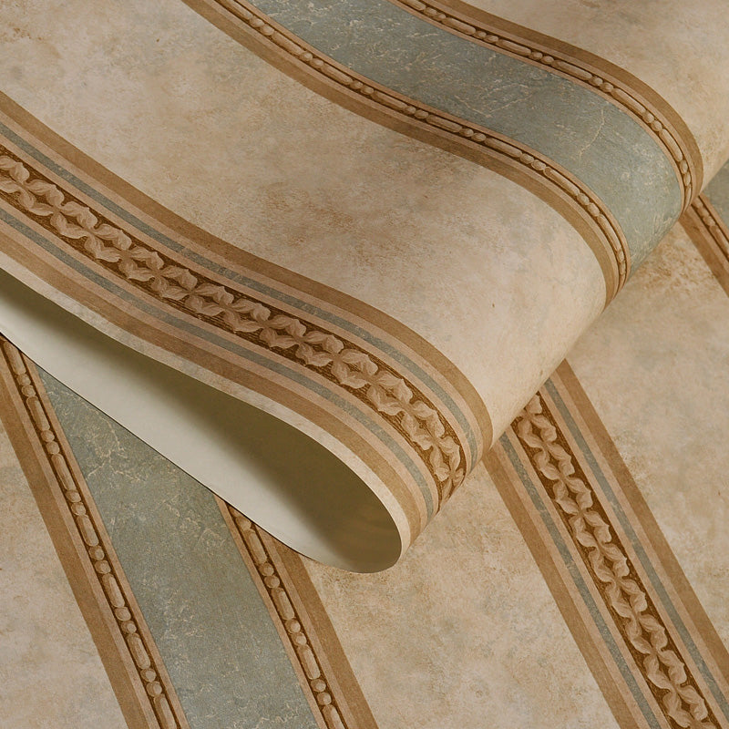 Papel pintado temporal a rayas, decoración de pared de material no tejido, 17,1 pies cuadrados