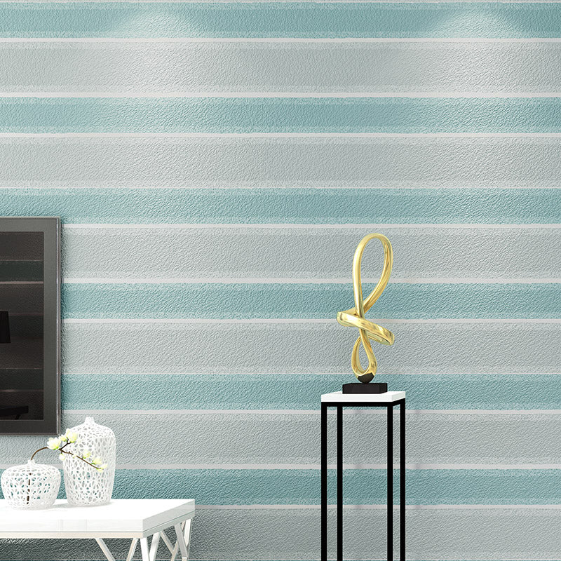 Stripe Wallpaper Roll Minimalistic Stain-Proof Bedroom Wall Decor, 33' L x 20.5" W