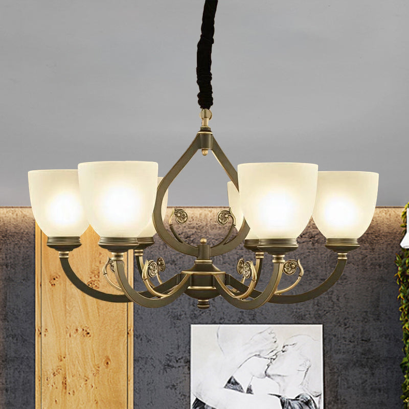 Zwart curvy arm plafond hanglamp traditioneel metaal 6/8-head woonkamer kroonluchter verlichtingsarmatuur