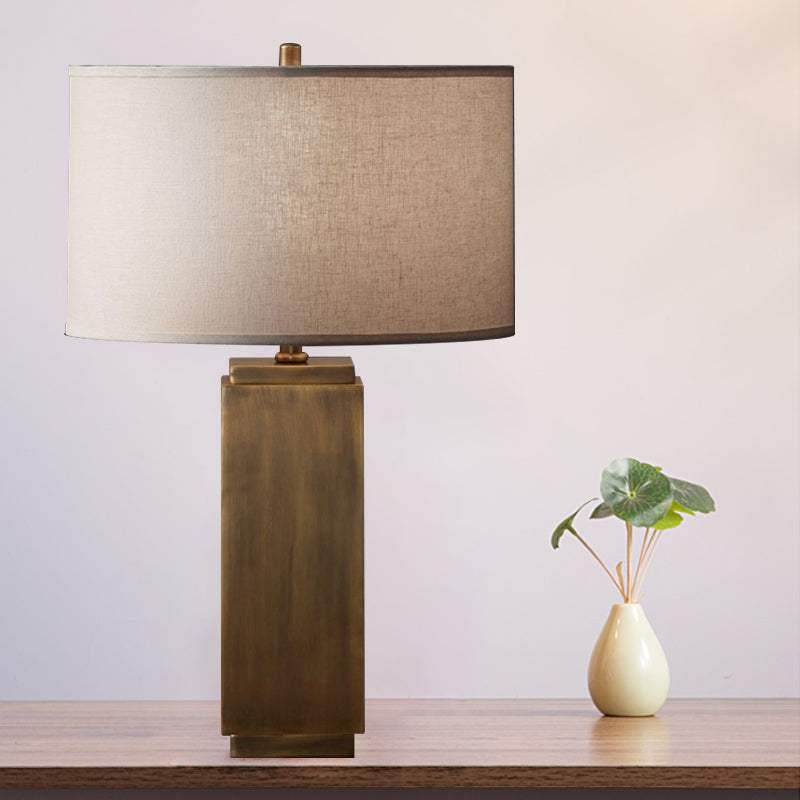 Lampe de table de nuit en bois à 1 lumière
