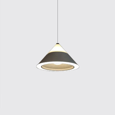 Black/Grey/marrón tono colgante de metal colgante 4 luces nórdicas luz colgante para comedor