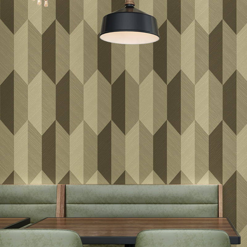 Color-Block Geometric Wallpaper Roll Mid-Century Washable Dining Room Wall Decor