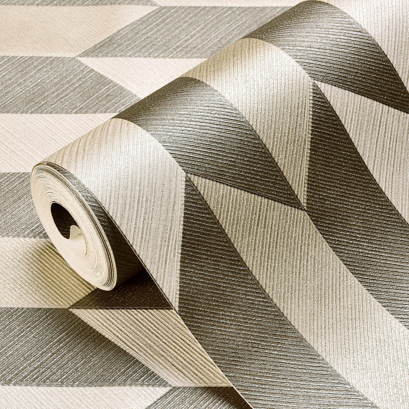 Color-Block Geometric Wallpaper Roll Mid-Century Washable Dining Room Wall Decor