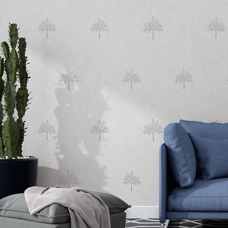 Waterproof Tree Pattern Wallpaper 31' L x 20.5" W Farmhouse Wall Art for Living Room