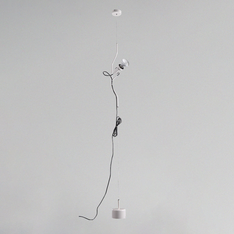 LÍNEA AJUSTABLE Luz colgante de estilo moderno Luz metálica de 1 luz en rojo/blanco para sala de estar
