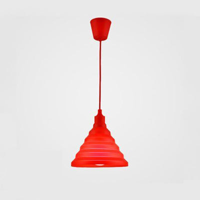 Lámpara colgante de plegamiento de luz de gel de sílice Babel en múltiples colores.