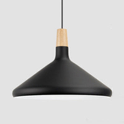 Nordic Coolie Shade Suspension Light Aluminum 7/10.5/15 Inch Wide 1 Head Pendant Light for Office Coffee Shop