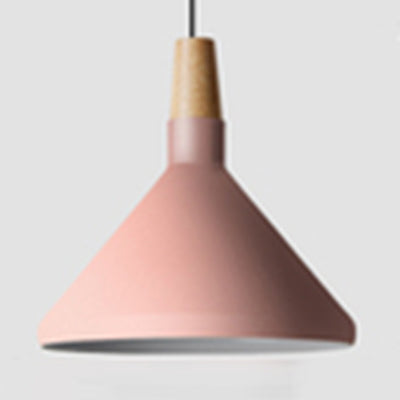 Nordic Coolie Shade Suspension Light Aluminum 7/10.5/15 Inch Wide 1 Head Pendant Light for Office Coffee Shop