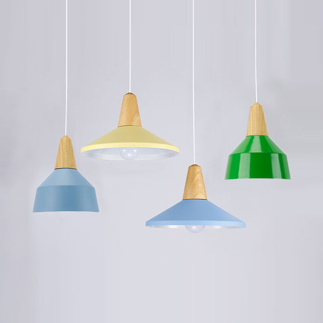 Pendu de salon Aluminium Light Light 10/14 pouces de largeur à tête unique de la tête de macaron avec cordon réglable