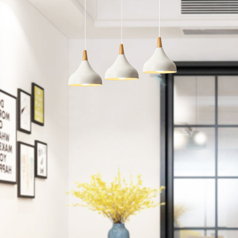 Metal Onion Ceiling Pendant Light Kindergarten One Light Macaron Loft Pendant Lamp