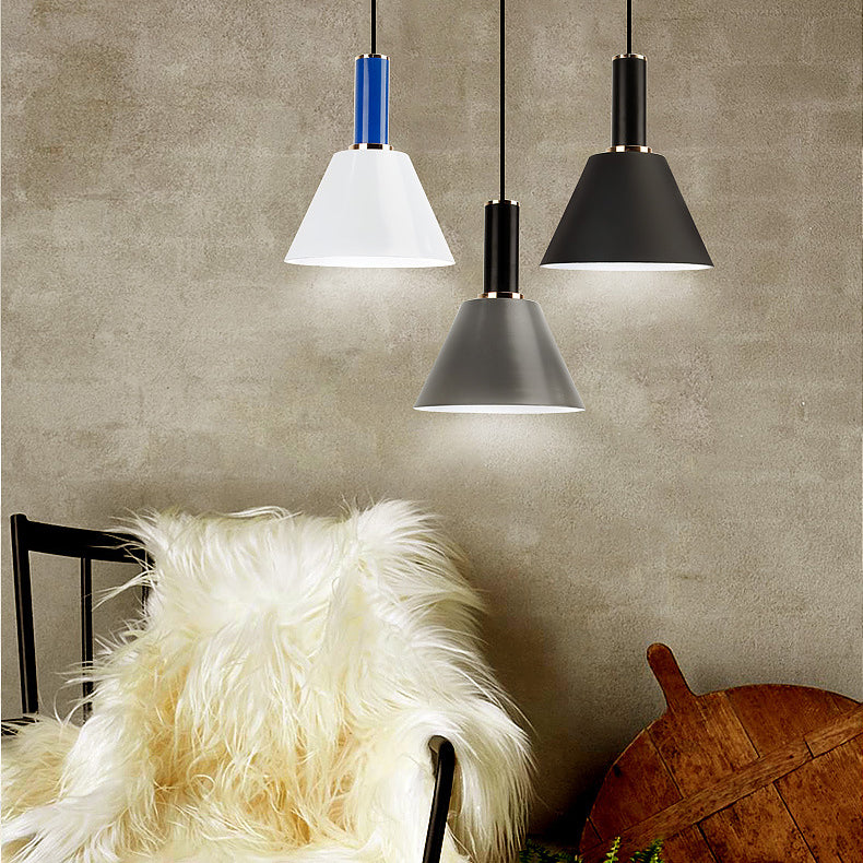 Luz de colgante de cilindro y cubo Una luz colgante de aluminio moderno ligero para la cama