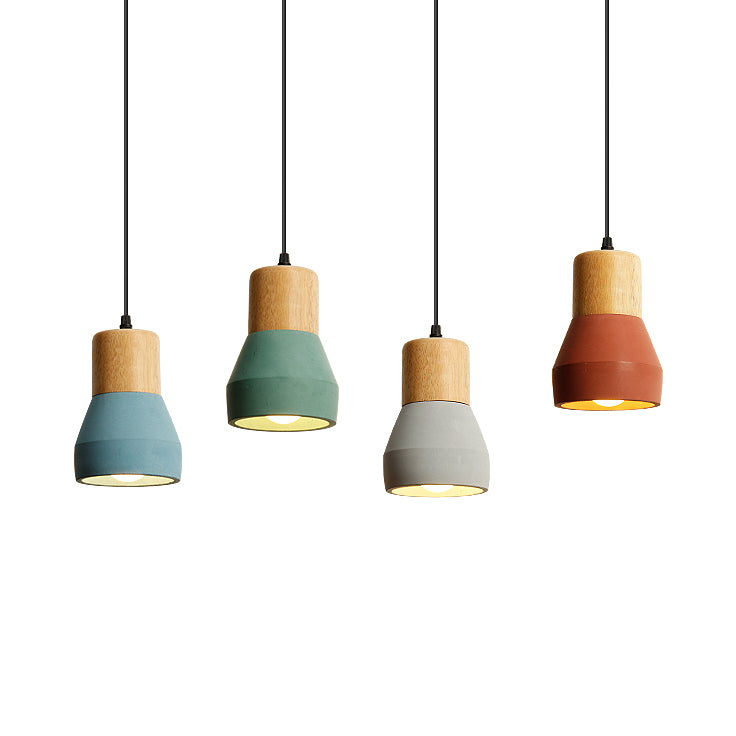 Pendentif en forme de torche de ciment Light Light Nordic Style Pendant Light pour la station de thé