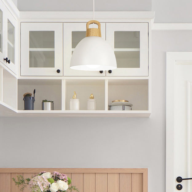 Corridoio cucina cupola illuminazione a sospensione in alluminio 1 lampadina macaron lampada sospesa