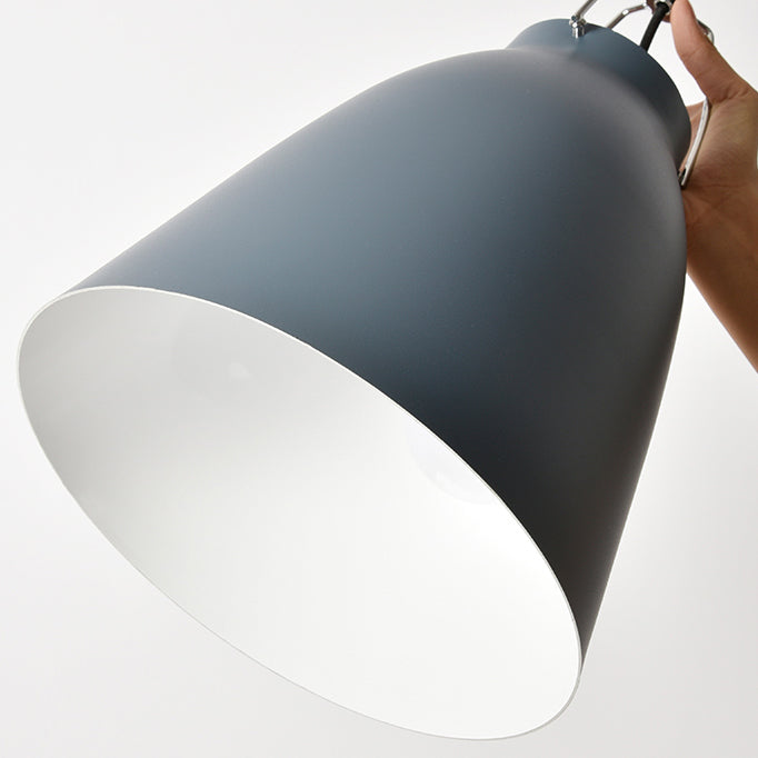 Bonbonfarbener Eimer Hanging Light 1 helles Macaron Aluminium Pedant Hell in dunkelblau/hellblau/rosa für Büroküche