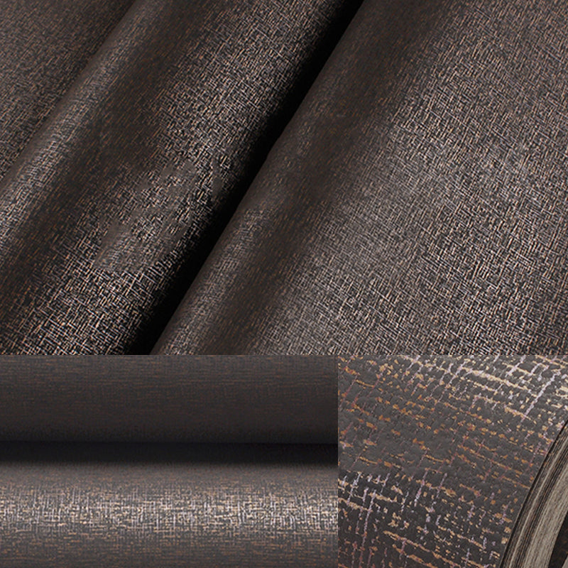 Textured Dark Color Wallpaper Simple Solid Wall Art for Living Room, 33' L x 20.5" W