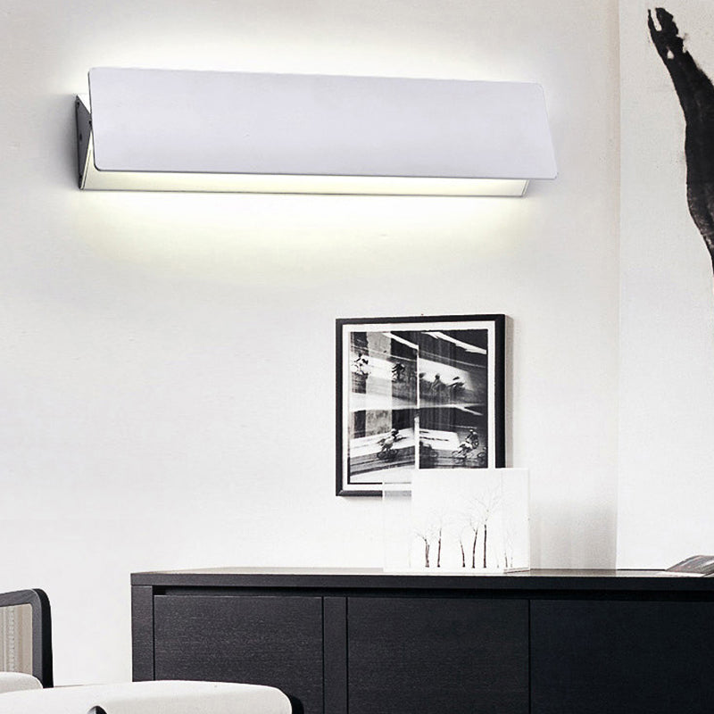 Style modernisme Mur linéaire Applications Light Aluminium Chauffeur / blanc LED LED LED LEMPE MUR MUR EN BLANC, 7 "/ 14" de large