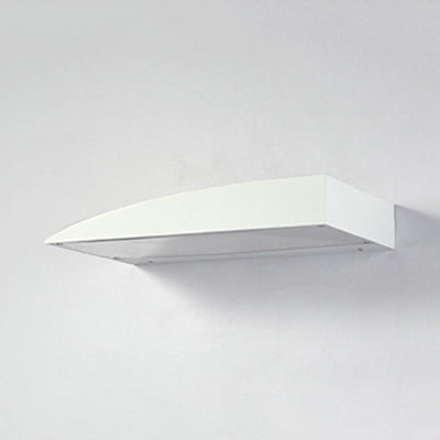 Estilo de modernismo Curved Splone Wall Light Metal 5.5 "/10" Lámpara de pared de sala de estar LED en negro/blanco