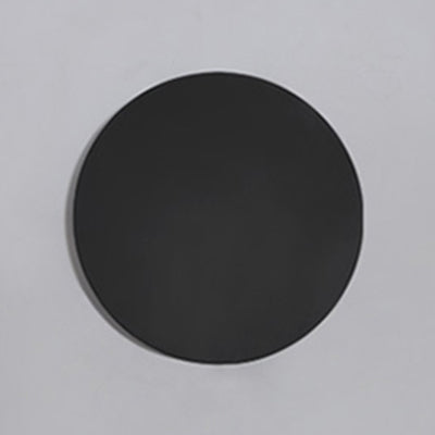 Éclairage d'applications rondes Métallique simpliste 6 "/ 8" LED LED Black / Blanc Black Mur