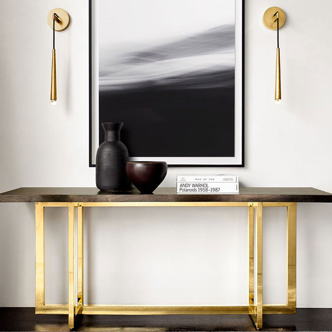 Moderno elegante goccia d'acqua a goccia per la parete sconde in metallo integrato a led soggiorno luce in oro in oro