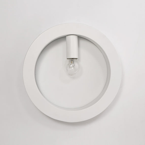 Tombre cuadrado/redondeo Iluminación de pared de baño 1 Lámpara de apliques de pared elegante y elegante en negro/blanco