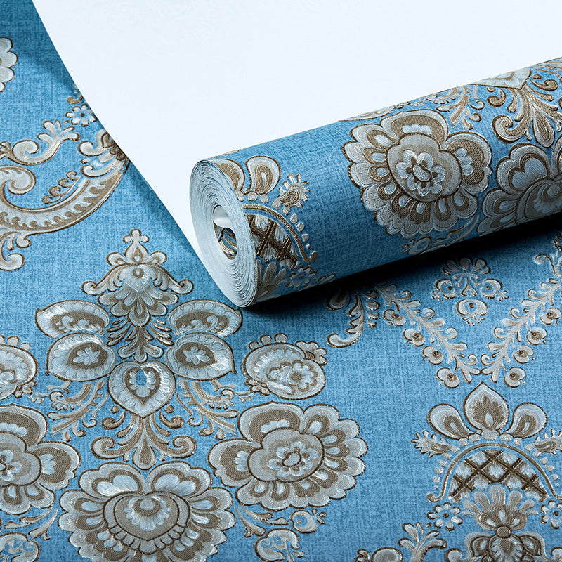 Rouleau de papier peint damassé, décoration murale de couleur claire pour salon, résistant à l'humidité